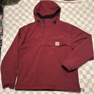 Carhartt WIP Maroon Windbreaker Jacket
